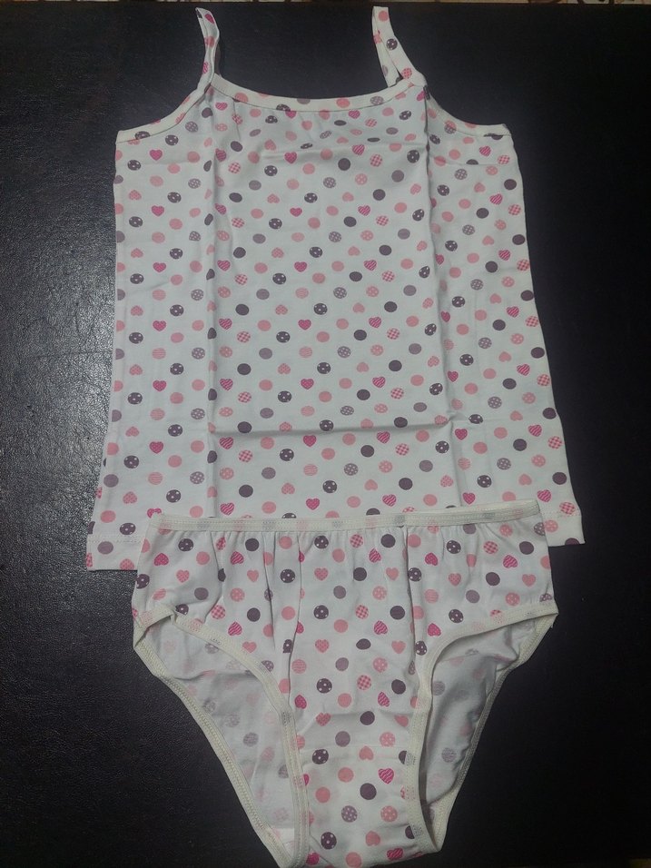 Berrak Collection Pembe Baskılı Kız Çocuk Atlet - Görsel 3