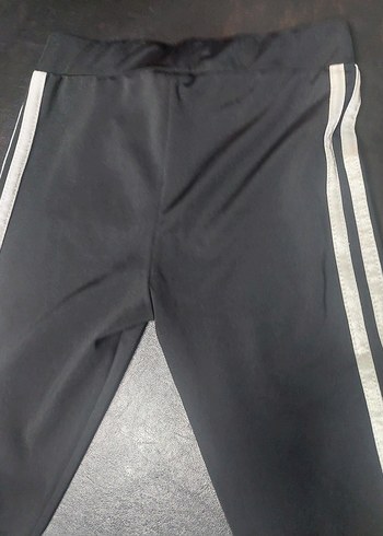 s Beden siyah Renk Adidas Siyah Gri Elastik Spor Tayt