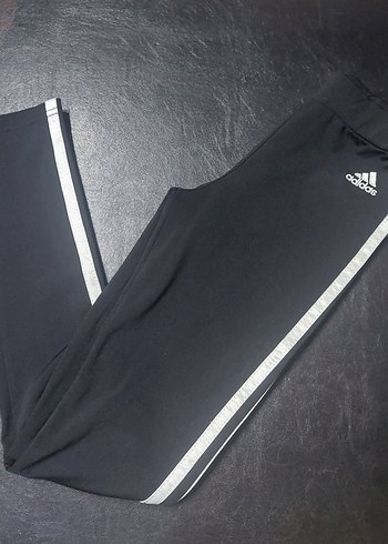 Adidas Siyah Gri Elastik Spor Tayt