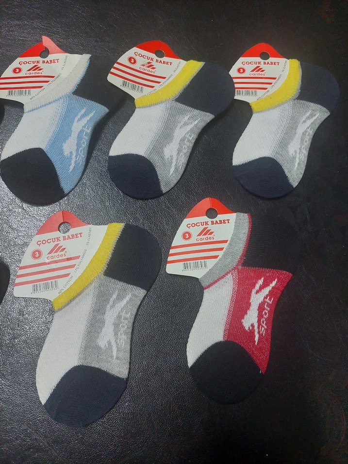 Çocuk Renkli Desenli Erkek Çocuk Çorapları - Görsel 3