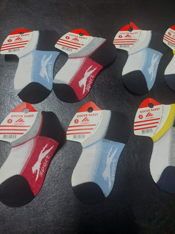 Çocuk Renkli Desenli Erkek Çocuk Çorapları - Görsel 4