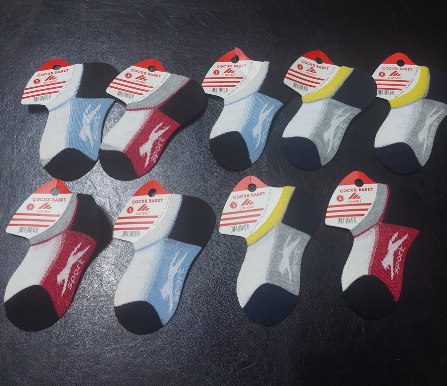 Çocuk Renkli Desenli Erkek Çocuk Çorapları - Görsel 2