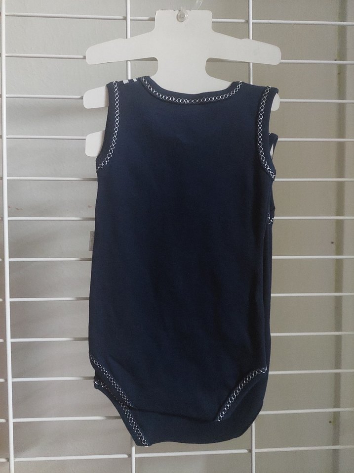 Lacivert Erkek Bebek Kolsuz Body - Görsel 4