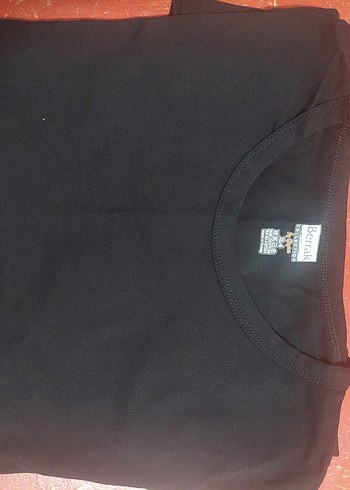 Siyah Erkek Kısa Kollu Basic Tişört - Görsel 2