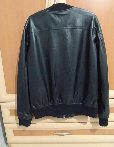 xs Beden siyah Renk Bershka deri ceket