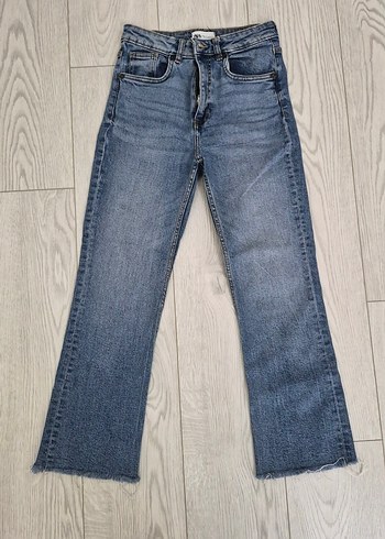 Zara Mavi Yikamali Yuksek Bel Jean