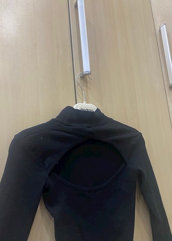 Düğmeli Siyah Yarım Balıkçı Yaka Kadın Kazak - Görsel 2