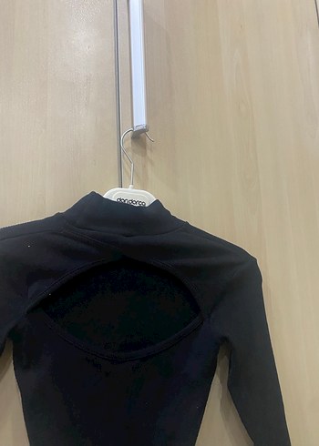 Düğmeli Siyah Yarım Balıkçı Yaka Kadın Kazak - Görsel 3