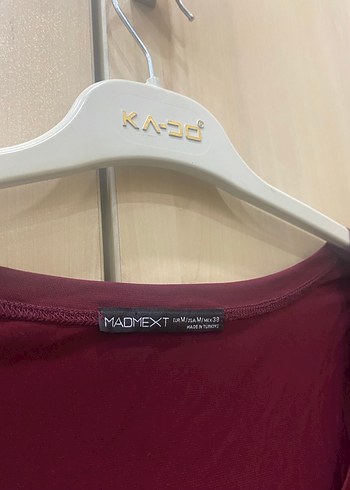 Bordo Kadın Uzun Kollu İnce Bluz - Görsel 4