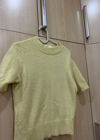 Koton Pastel Sari Bisiklet Yaka Triko Kazak