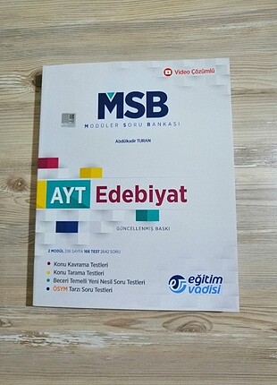 AYT EDEBİYAT SORU BANKASI-EĞİTİM VADİSİ YAYINLARI