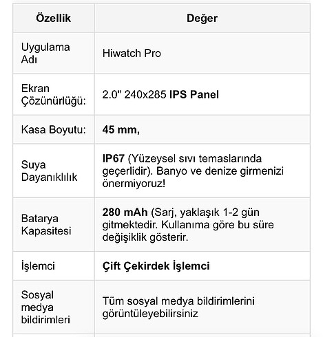 Beden Renk AKILLI SAAT