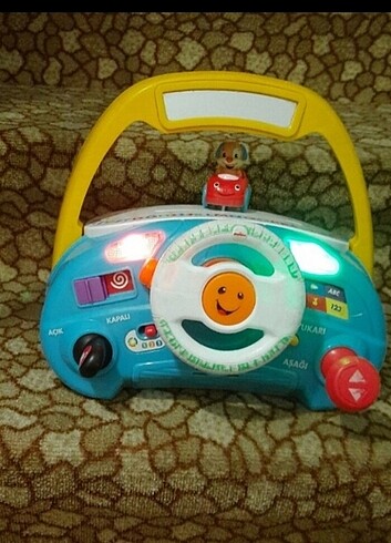 Fisher Price eğitici araba direksiyon