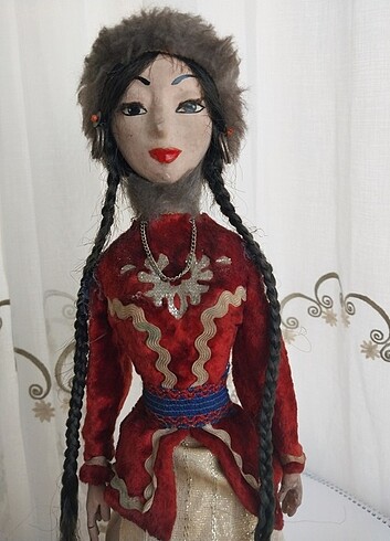  Beden Vintage el yapımı kırgız bebek