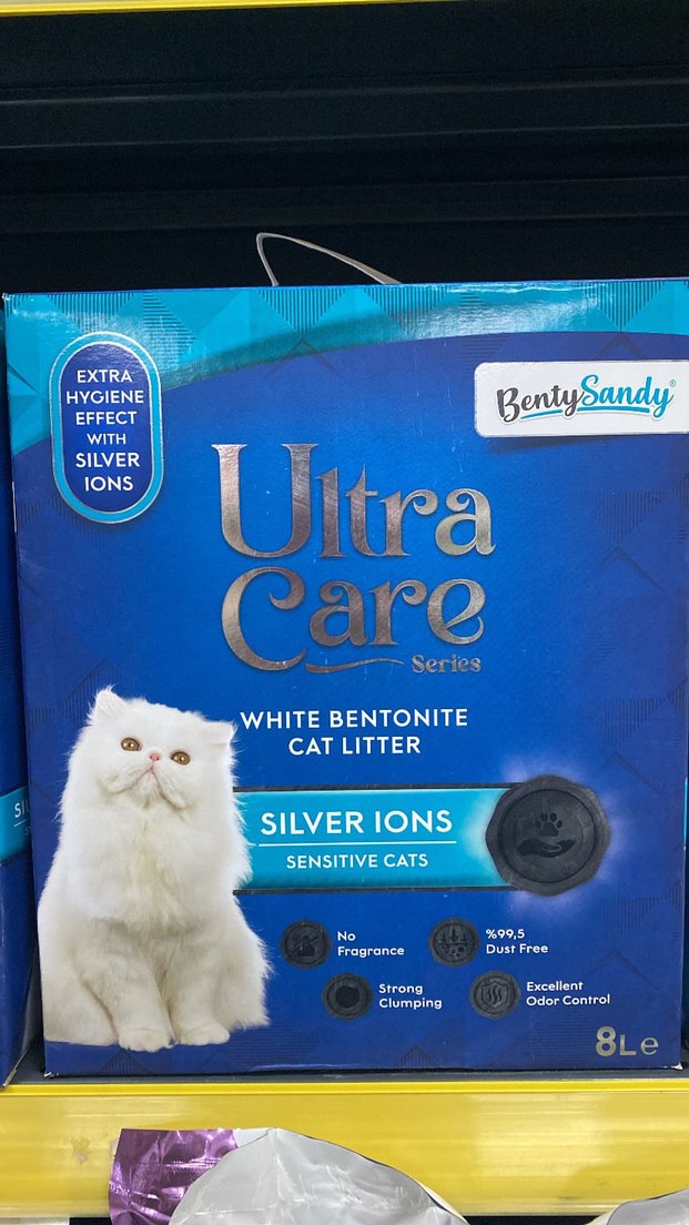 BentySandy Ultra Care Beyaz Bentonit Kedi Kumu 8L - Görsel 2