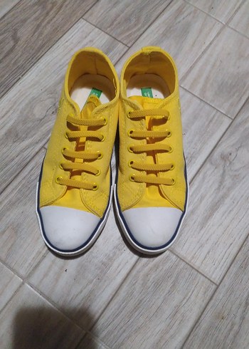 Benetton Benetton Sarı Spor Ayakkabı Velcro