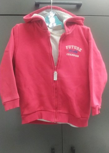 Kız /Erkek Çocuk Kapüşonlu Fermuarlı Sweatshirt