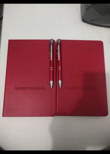 Parlak Kırmızı Planlayıcı ve Kalem Seti - Görsel 2