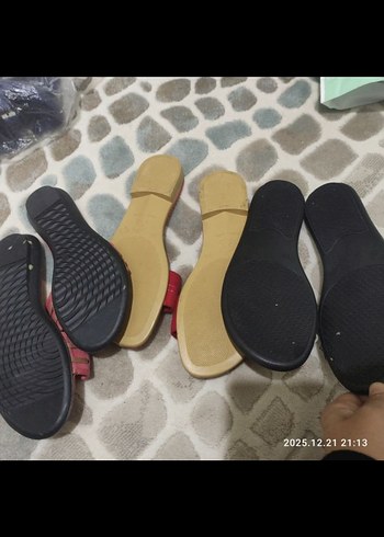 Boncuk Detaylı Renkli Bohem Kadın Terlik - Görsel 5