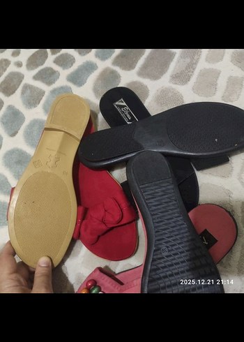 Boncuk Detaylı Renkli Bohem Kadın Terlik - Görsel 6