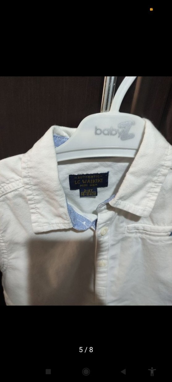 Erkek Çocuk Pamuklu Gömlek - Görsel 5