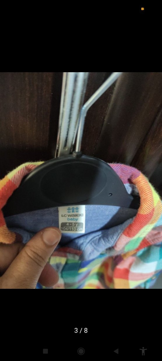 Erkek Çocuk Pamuklu Gömlek - Görsel 3