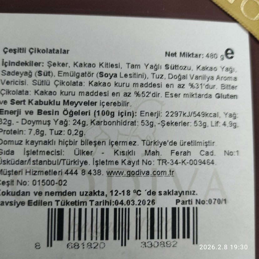 Godiva kapali  paket Çikolata - Görsel 2