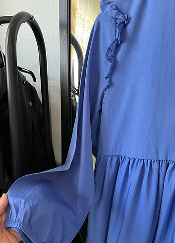 Saks mavisi elbise  - Görsel 2