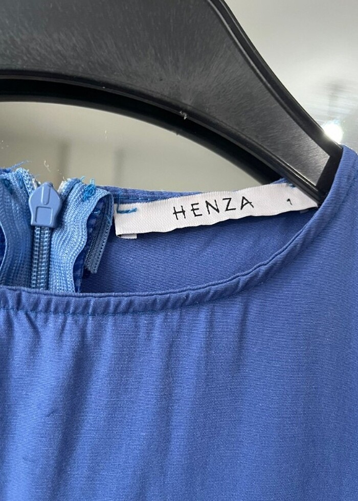 Saks mavisi elbise  - Görsel 3