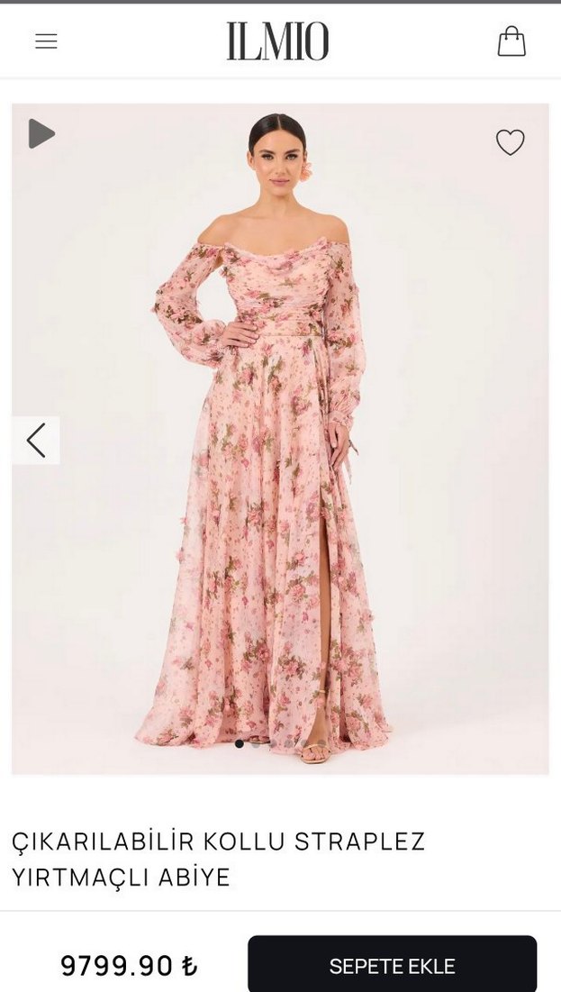 Pembe Çiçekli Bohem Uzun Elbise - Görsel 3