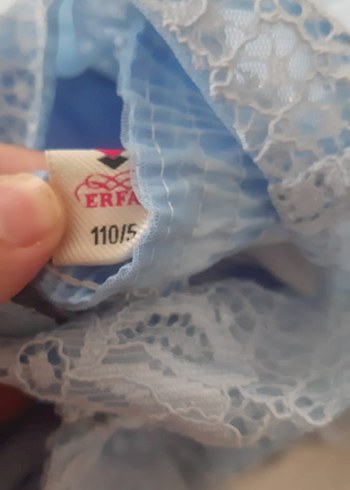 5 Yaş Beden Mavi Fırfırlı Kız Çocuk Abiye Elbise