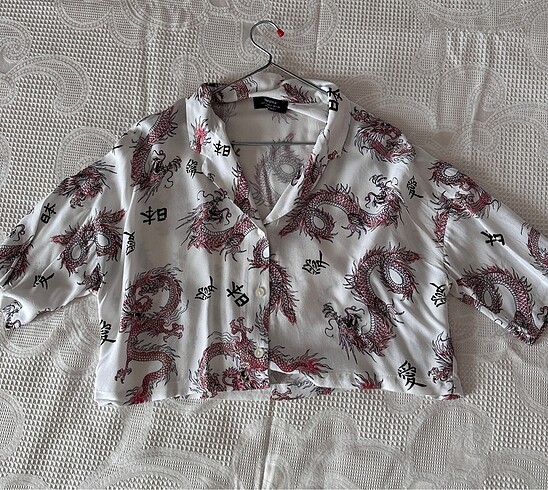 Bershka Crop Gömlek