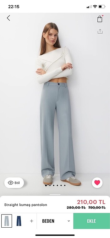 Pull and Bear Kumaş pantolon