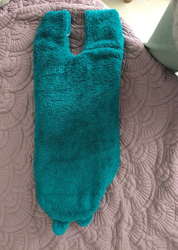 Turkuaz Bebek Polar Battaniye Kulaklı - Görsel 6