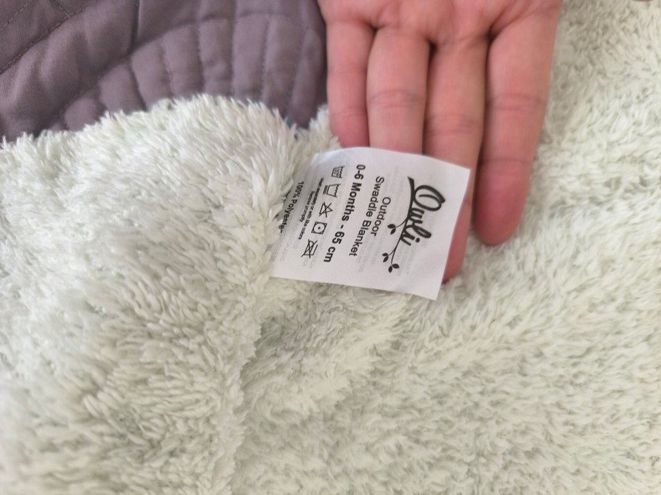 Turkuaz Bebek Polar Battaniye Kulaklı - Görsel 3