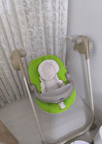 Yeşil Bebek Salıncağı ve Sepeti - Görsel 2