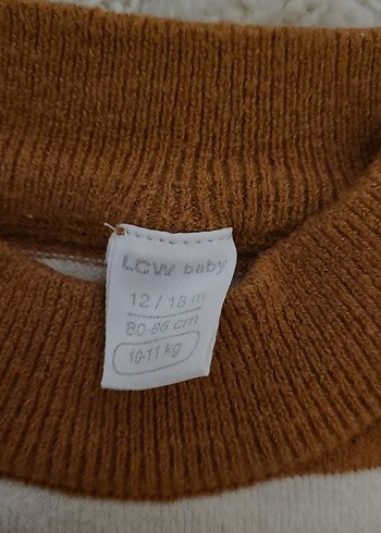 Çizgili Kahverengi Erkek Çocuk Kazak - Görsel 3