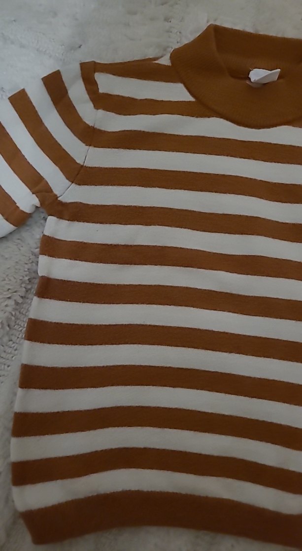 Çizgili Kahverengi Erkek Çocuk Kazak - Görsel 2