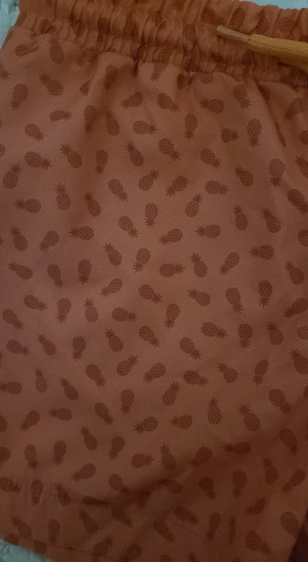 Erkek Çocuk Turuncu Desenli Deniz Şortu - Görsel 3