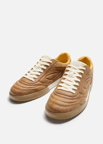 41 Beden kahverengi Renk Zara Süet Kahverengi Günlük Ayakkabı Sneaker