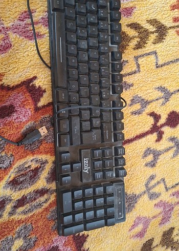 Siyah Kablolu Izoly Klavye - Görsel 2