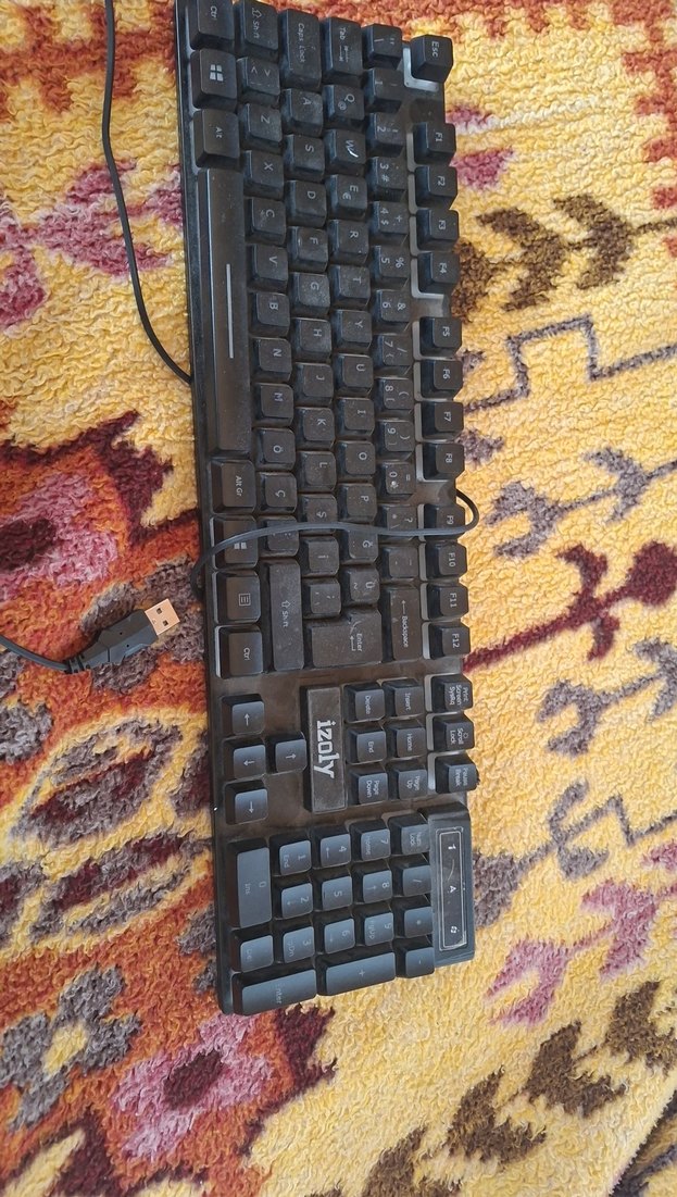 Siyah Kablolu Izoly Klavye - Görsel 2