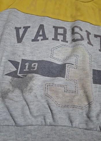 Erkek Çocuk Gri Uzun Kollu Sweatshirt - Görsel 2