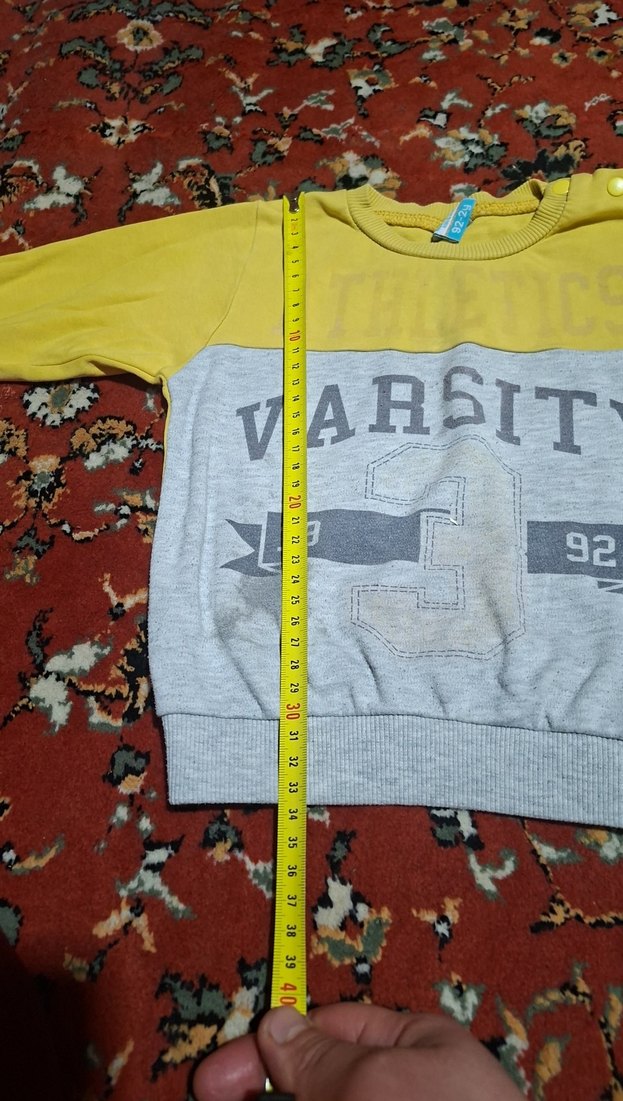 Erkek Çocuk Gri Uzun Kollu Sweatshirt - Görsel 5