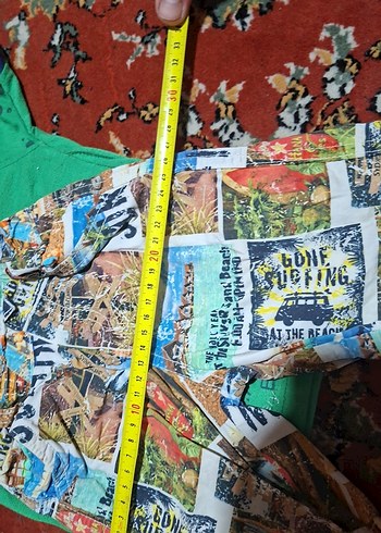 Yeşil Erkek Çocuk Baskılı Kısa Kollu Tişörtne tişert - Görsel 6