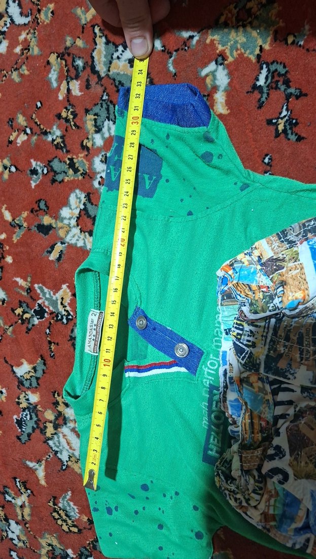 Yeşil Erkek Çocuk Baskılı Kısa Kollu Tişörtne tişert - Görsel 2