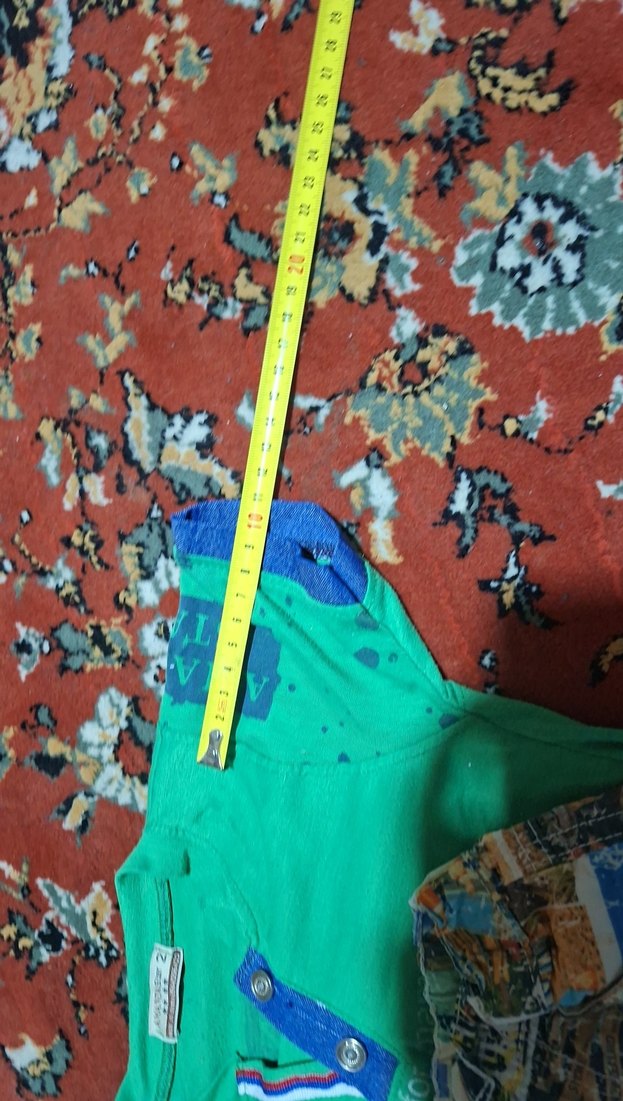 Yeşil Erkek Çocuk Baskılı Kısa Kollu Tişörtne tişert - Görsel 3