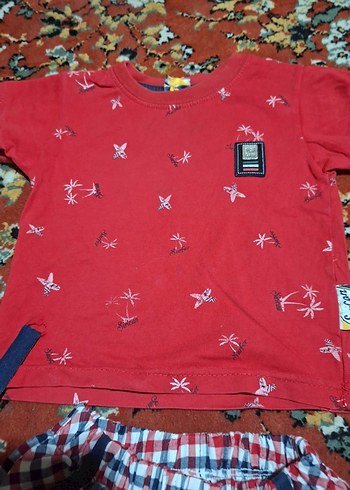 Renkli Desenli Bebek Erkek Takım - Görsel 2