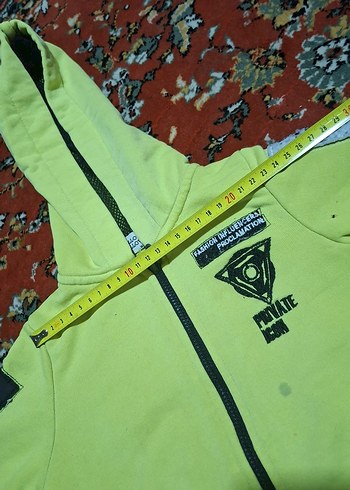 Erkek Kapüşonlu Fermuarlı Kahverengi Sweatshirt - Görsel 9