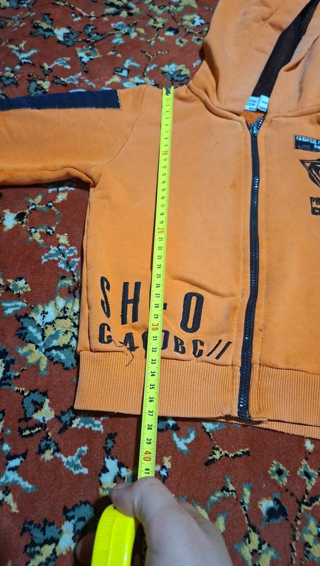 Erkek Kapüşonlu Fermuarlı Kahverengi Sweatshirt - Görsel 3